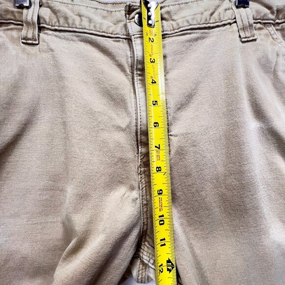 Carhartt Beige Relaxed Fit Canvas Pants Carpenter Cargo Pockets 40x30 RN 14806 - Picture 11 of 16